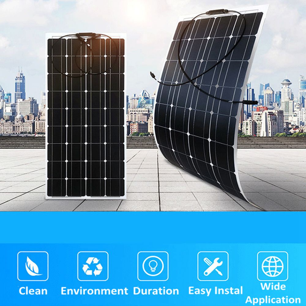 Solar Panels 500W 250W 18V Fle - огляд і ціна Solar Powered Charger