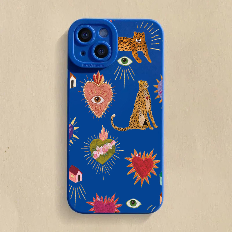 Floral Leopard Eyes Phone Case - огляд і ціна Samsung Galaxy A55