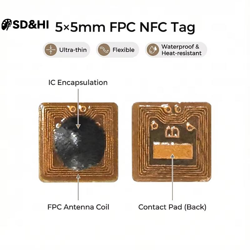 1/5/10PCS Programmable 5*5mm M - огляд і ціна Nfc Tag Programmable