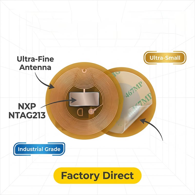BAAE NFC Tag 6Mm Diameter NXP  - огляд і ціна Nfc Tag Programmable
