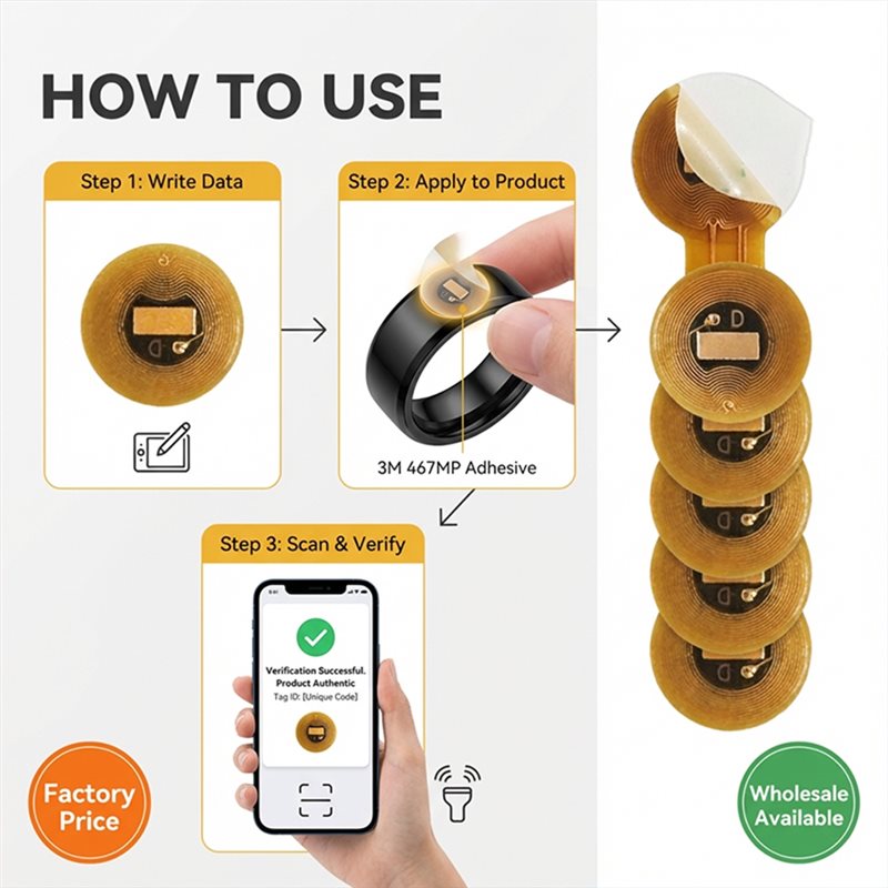 BAAE NFC Tag 6Mm Diameter NXP  - огляд і ціна Nfc Tag Programmable